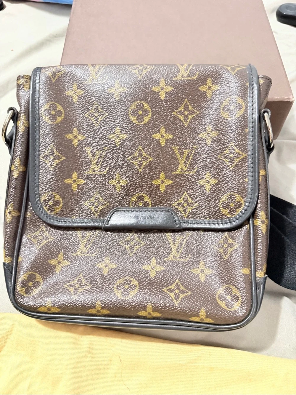 Louis Vuitton Bass Messenger Bag Macassar Monogram Canvas PM